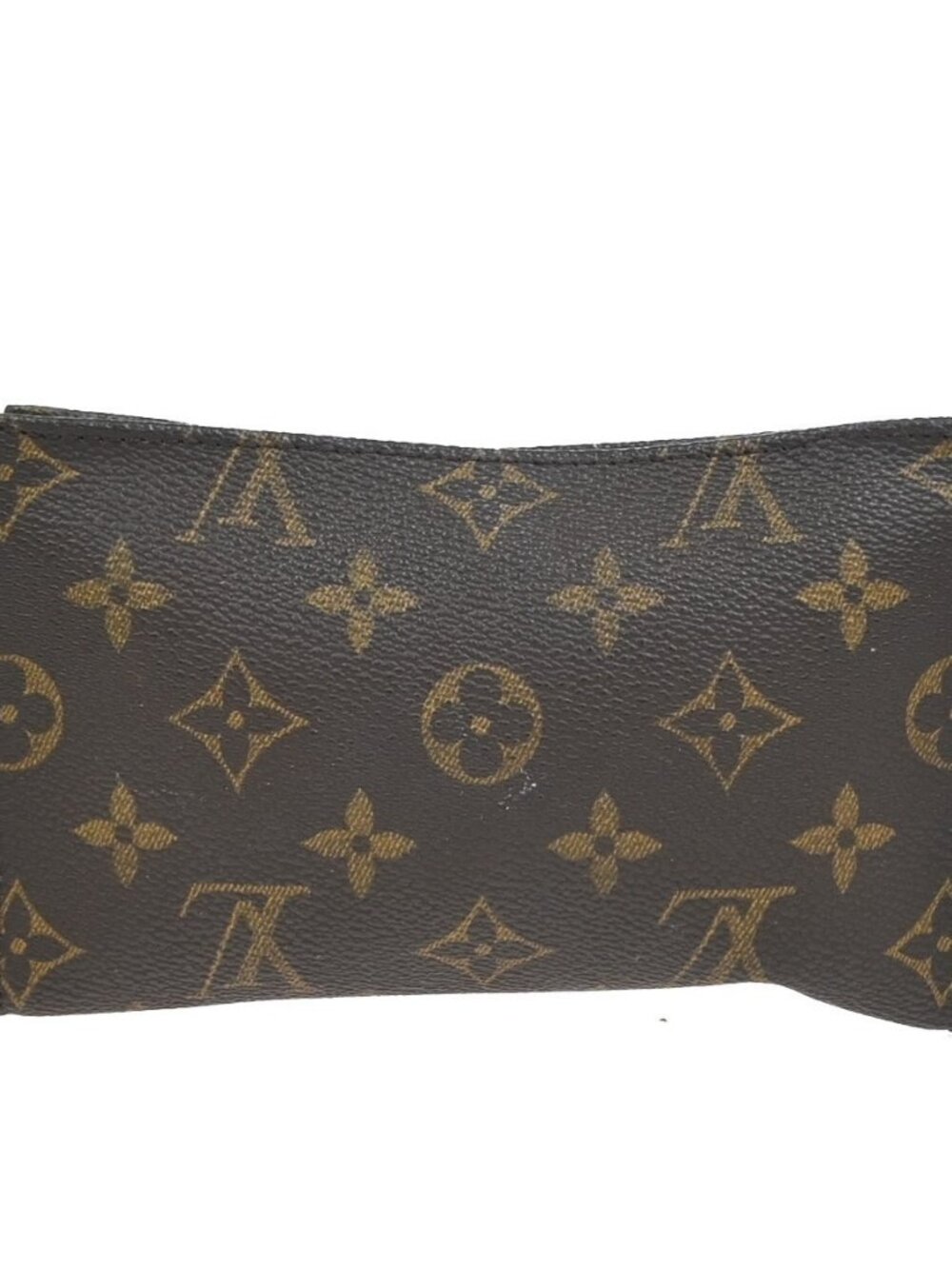 LOUIS VUITTON Logo BUCKET PM Pouch Bag Monogram Leather Brown France 02KC899 - Picture 4 of 15